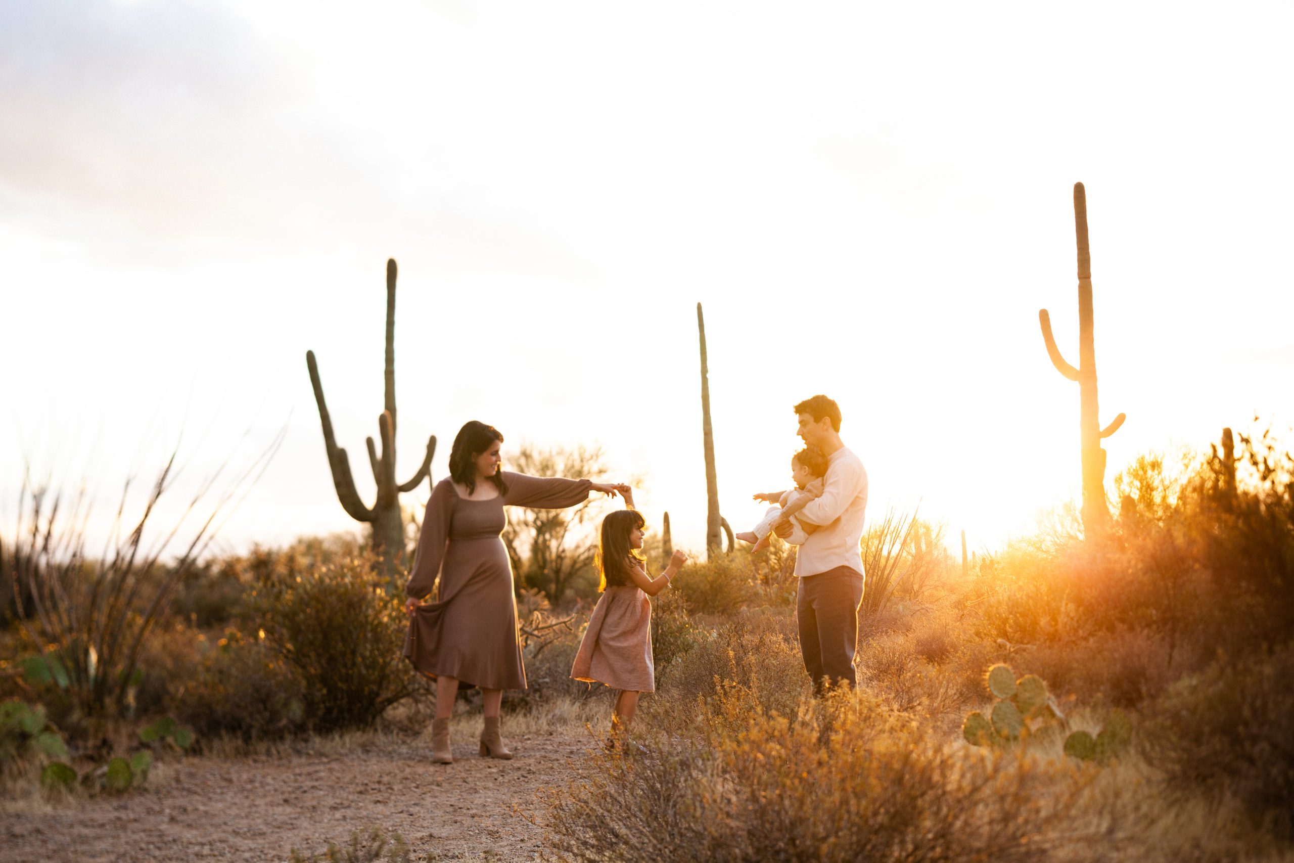 Natural light desert, gates pass family photography session by Fletcher and Co in Tucson, Arizona