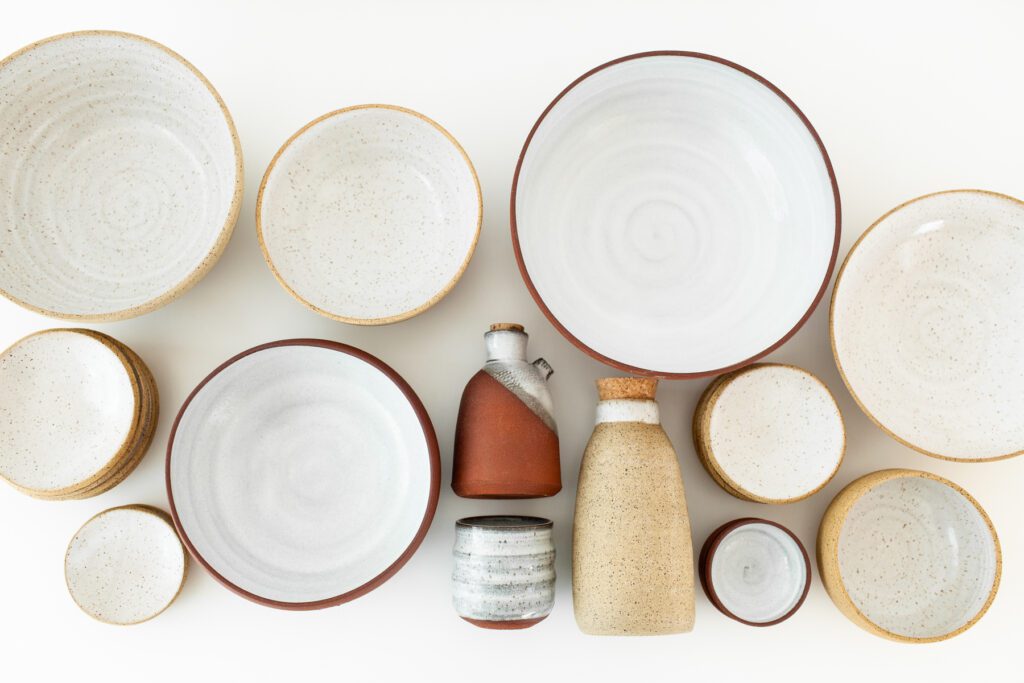 Agave Pantry pottery and dish-ware photographed in the studio by Fletcher and Co, branding photographers in Tucson, Arizona