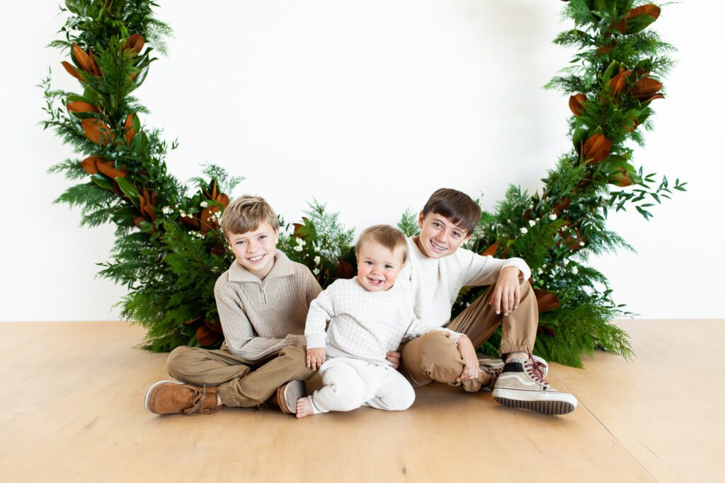 Holiday Kids portrait event 2023 studio portraits by Fletcher and Co in Tucson, Arizona