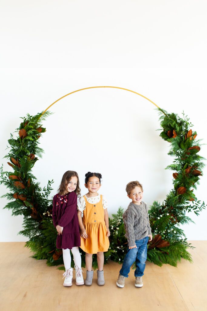 Holiday Kids portrait event 2023 studio portraits by Fletcher and Co in Tucson, Arizona