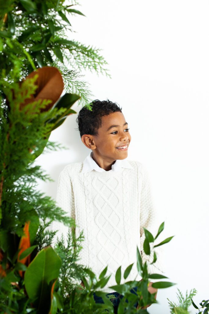 Holiday Kids portrait event 2023 studio portraits by Fletcher and Co in Tucson, Arizona