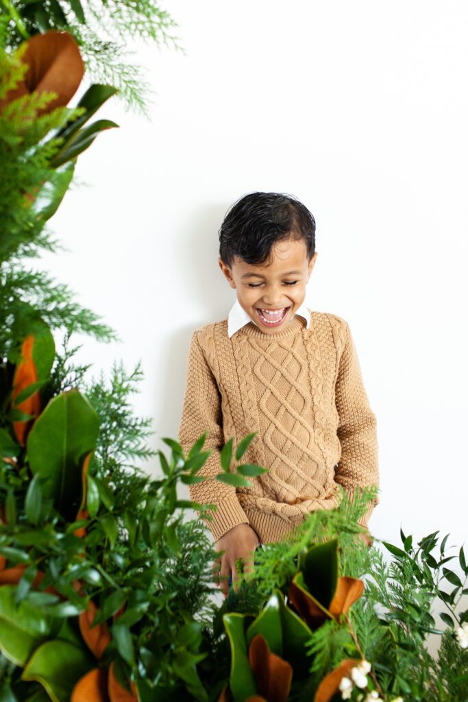 Holiday Kids portrait event 2023 studio portraits by Fletcher and Co in Tucson, Arizona