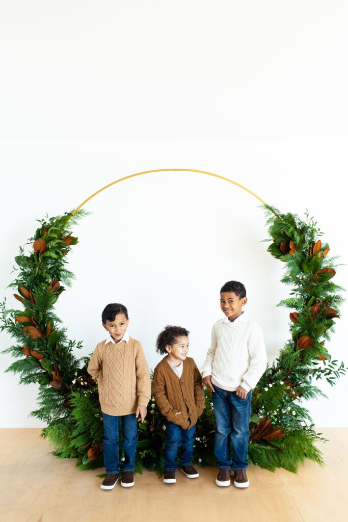 Holiday Kids portrait event 2023 studio portraits by Fletcher and Co in Tucson, Arizona