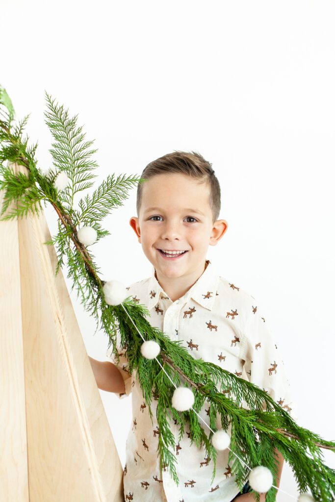 Holiday Kids portrait event 2023 studio portraits by Fletcher and Co in Tucson, Arizona