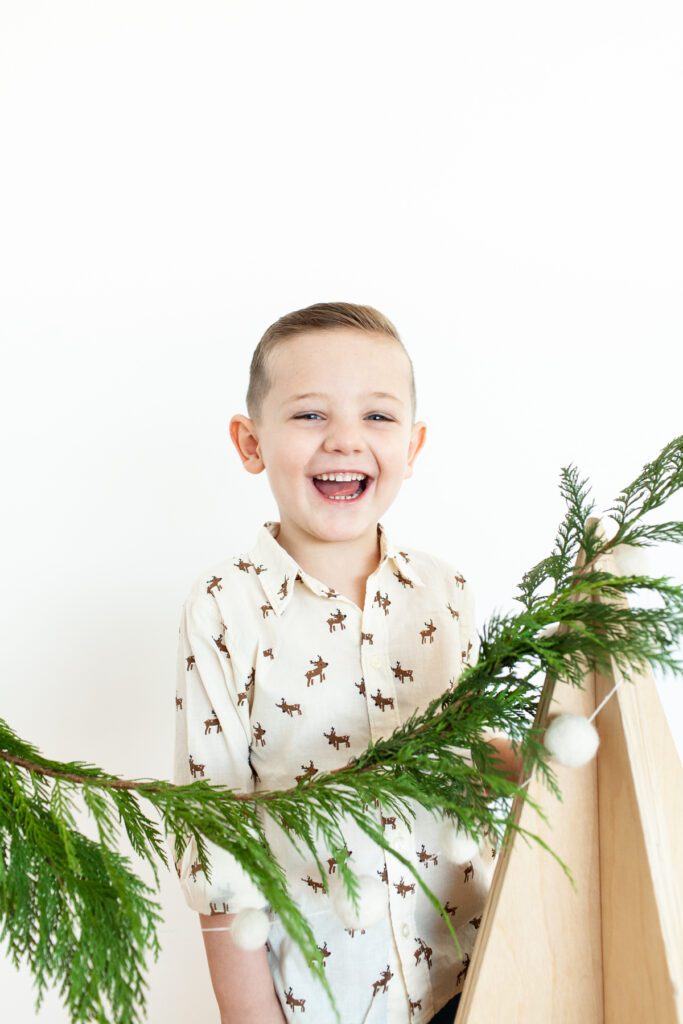 Holiday Kids portrait event 2023 studio portraits by Fletcher and Co in Tucson, Arizona