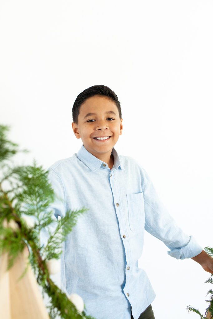 Holiday Kids portrait event 2023 studio portraits by Fletcher and Co in Tucson, Arizona