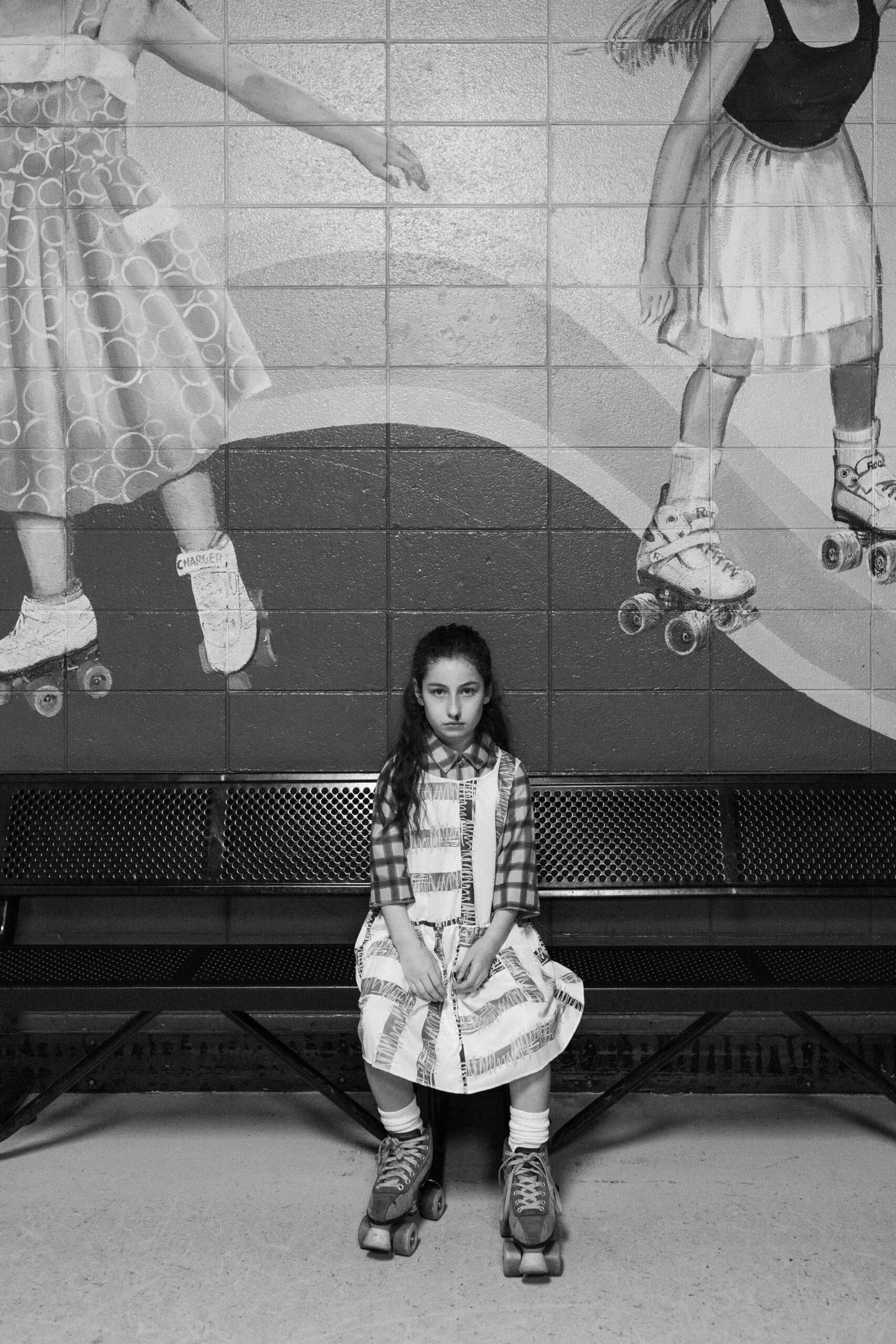 Halloween costume stranger things Eleven at roller rink