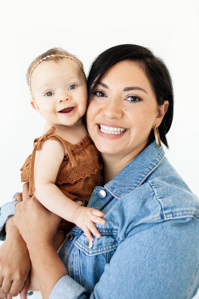 Natural Light Studio Motherhood Portraits for News Feature on KGUN 9