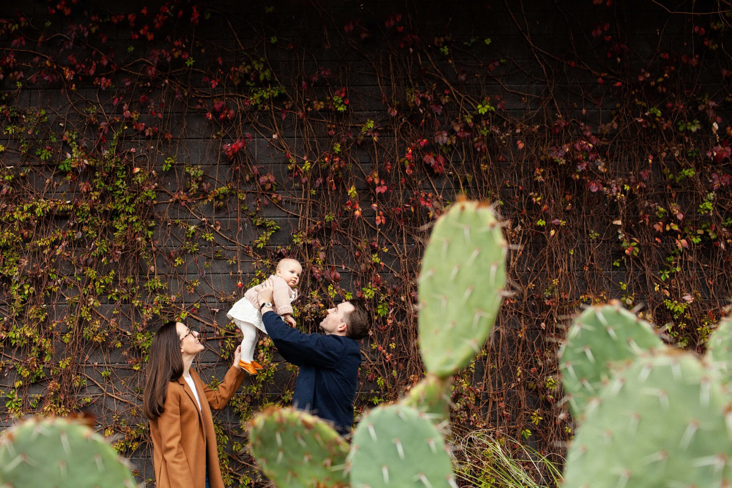 urban family session to celebrate first birthday