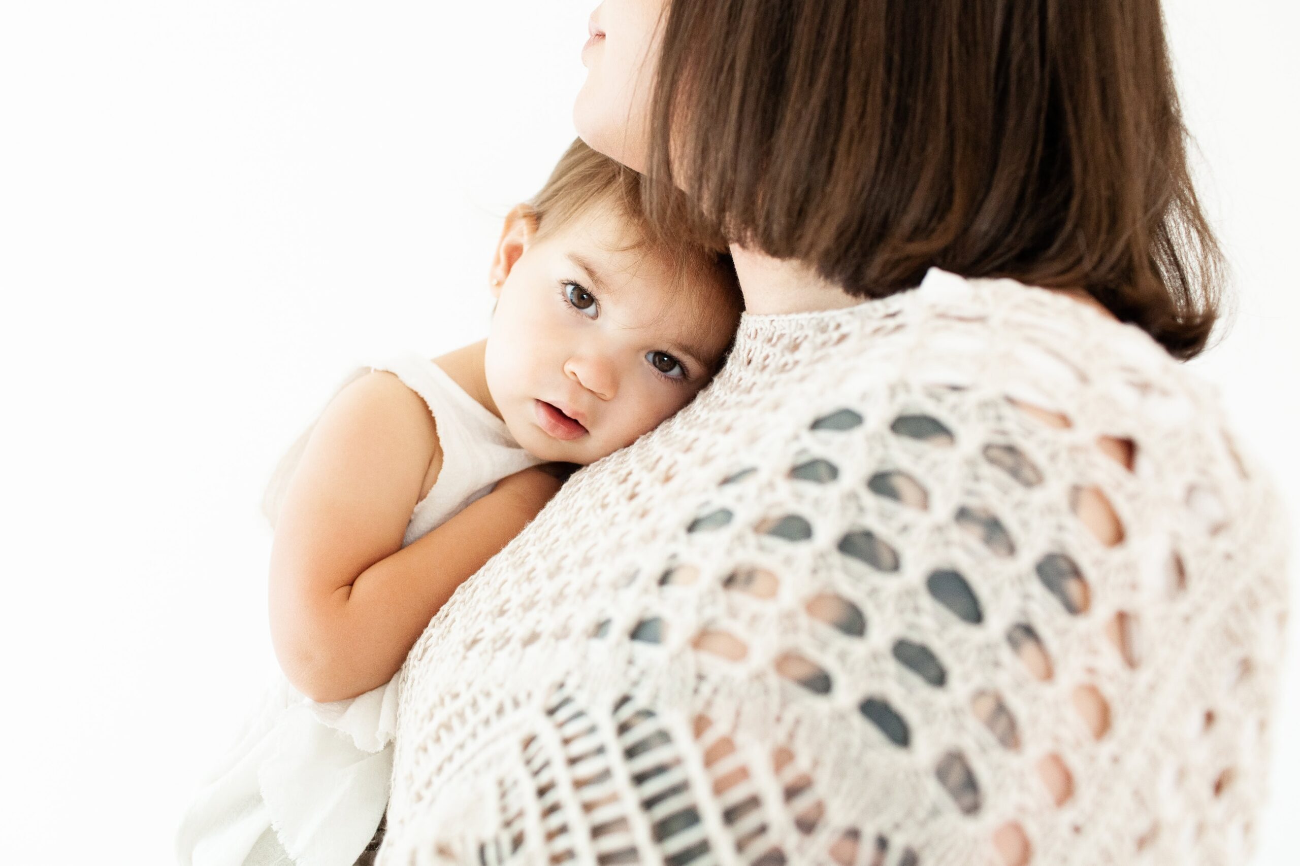 motherhood portrait of mom and baby girl at our seventh annual celebrate motherhood studio event