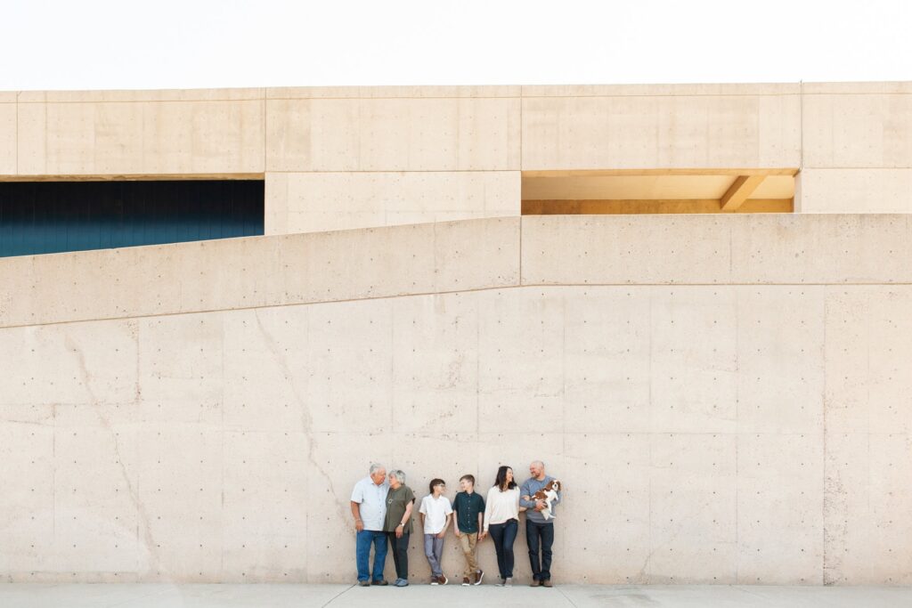 Urban spring sunrise family session at Pima Community College West Campus in Tucson Arizona